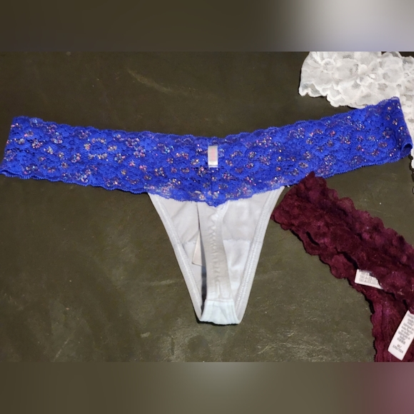 3/$25 Victoria's Secret Lace Thong Panties Size Medium - Picture 10 of 10